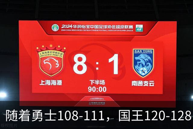 随着勇士108-111，国王120-128，湖人125-117，NBA最新积分榜出炉